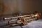 A splendid antique jazz trumpet