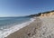 The splendid beach of the Saracen bay .Varigotti.
