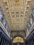 The splendid ceiling of the Basilica of Saint Paul, Rome