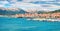 Splendid morning cityscape of Bashka town. Colorful summer seascape of Adriatic sea, Krk island, Kvarner bay archipelago, Croatia