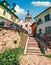 Splendid morning view of famous medieval fortified city and the Clock Tower built by Saxons. Sunny summer cityscape of Sighisoara