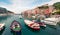 Splendid morning view of Portovenere town. Colorful spring seascape of Mediterranean sea,  Liguria, province of La Spezia, Italy,