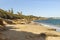 Splendid seascapes of Arenella Beach in Syracuse City, Sicily, Italy.