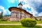 Splendid summer scene of Sucevita Monastery Romanian Orthodox monastery