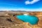 Splendid view of famous crater Viti at Krafla geothermal area