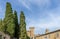 Splendid view of the medieval village and the Bolgheri castle, Livorno, Tuscany, Italy