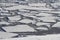 Splintered ice field in Antarctic