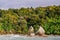 Split apple rock in Abel Tasman National Park, New Zealand