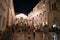 Split, Croatia - July 20, 2016: a lot of people at the peristyle in the Diocletian Palace