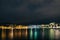 Split, Croatia. Panorama of the evening city