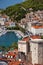 Split, Croatia - view from the tower to the Old town, Adriatic sea and port