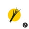 Split end of the hair symbol. Hair split black icon.