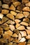 Split firewood logs