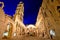 Split historic landmarks evening view