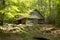 Split log Barn in the Tennessee Smokey Mountains