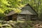 Split log Barn in the Tennessee Smokey Mountains