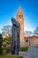 Split old tower and Grgur Ninski statue view