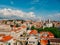 Split, old town, Croatia. View from the tower-bell tower to the