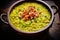 Split Pea Soup: Traditional Hearty Soup with Ham and Vegetables