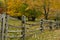 Split Rail Fence and Fall Colors