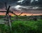 Split-Rail Fence and Sunrise