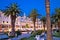 Split Riva waterfront walkway evening view