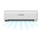 Split system air conditioner. Cool and cold climate control system. Realistic conditioning with remote controller.