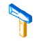 splitting maul hammer isometric icon vector illustration