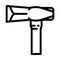 splitting maul hammer line icon vector illustration