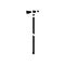 splitting maul hatchet glyph icon vector illustration