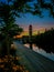 Spokane River in Riverfront Park with Clock Tower