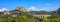 Spoleto, Ponte delle Torri bridge and Rocca Albornoziana fortress. Umbria, Italy