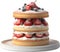 Sponge Cake. Classic Victoria sandwich recipe. Generative AI