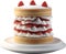 Sponge Cake. Classic Victoria sandwich recipe. Generative AI