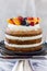 Sponge Cake Topped With Fruit