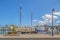 Sponge docks of the historic Greek town Tarpon Springs in Florida.