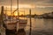 Sponge Fishing Boat at Sunset in Tarpon Springs