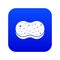 Sponge foam icon digital blue