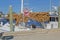 Sponging boat, moored in the docks of Tarpon Springs, Florida