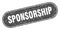 sponsorship sign. sponsorship grunge stamp.