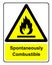 Spontaneously Combustible sign