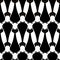 Spooky black cats minimal seamless pattern