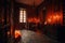 spooky candlelit room with flickering flames and hidden surprises