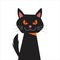 Spooky Cat Illustration Vector