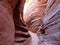 Spooky Gulch slot canyon, at Dry Fork, a branch of Coyote Gulch, Grand Staircase Escalante National Monument, Utah, USA