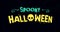 Spooky Halloween vector illustration banner with a dark background. creative concept design.