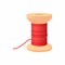 Spool of thread icon, cartoon style