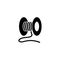 Spool of Threads, Sewing Flat Vector Icon