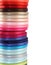 Spools of ribbon