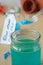 Spoon of copper sulphate